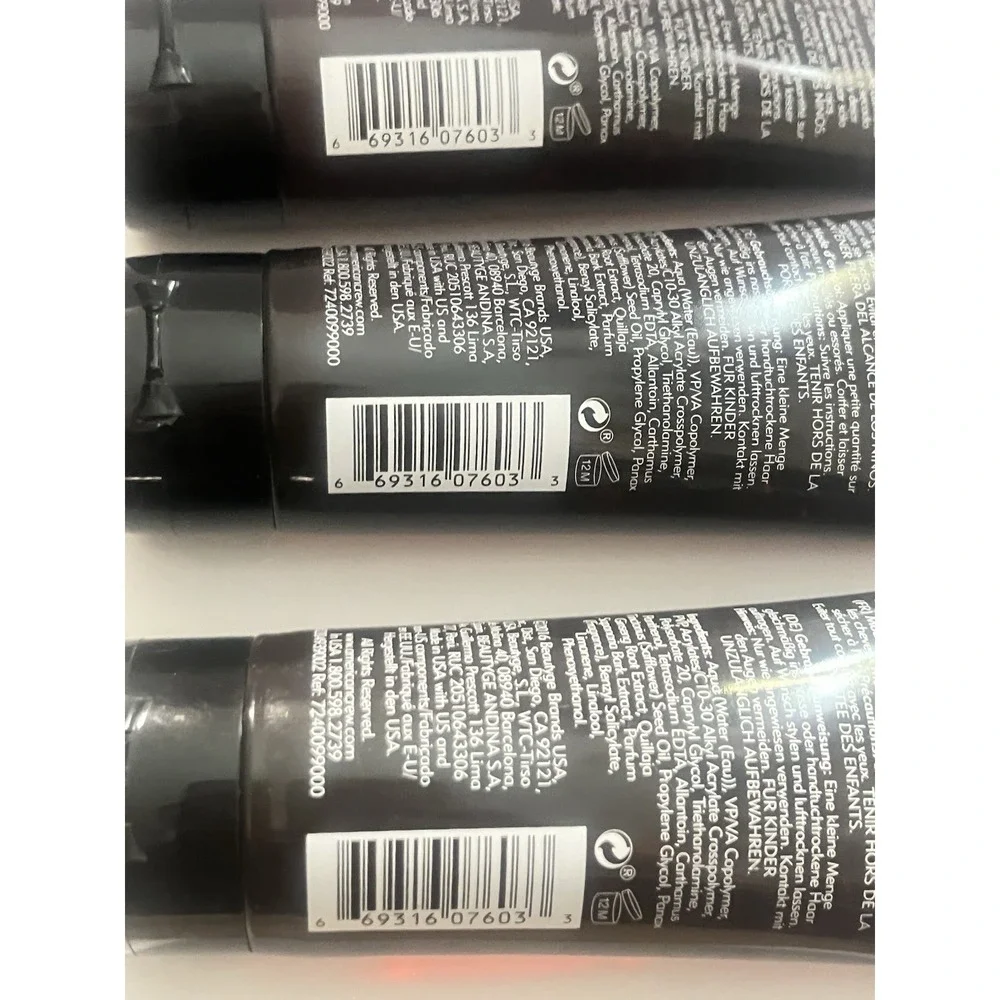 American Crew Firm Hold Styling Gel Unisex 3.3oz Clear New Set of 3 Alcohol Free